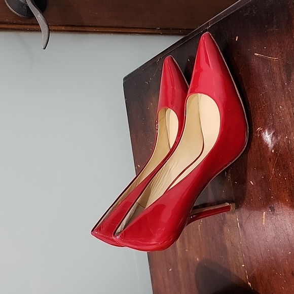 Charles David patent leather pointed toe stilettos - Picture 2 of 4